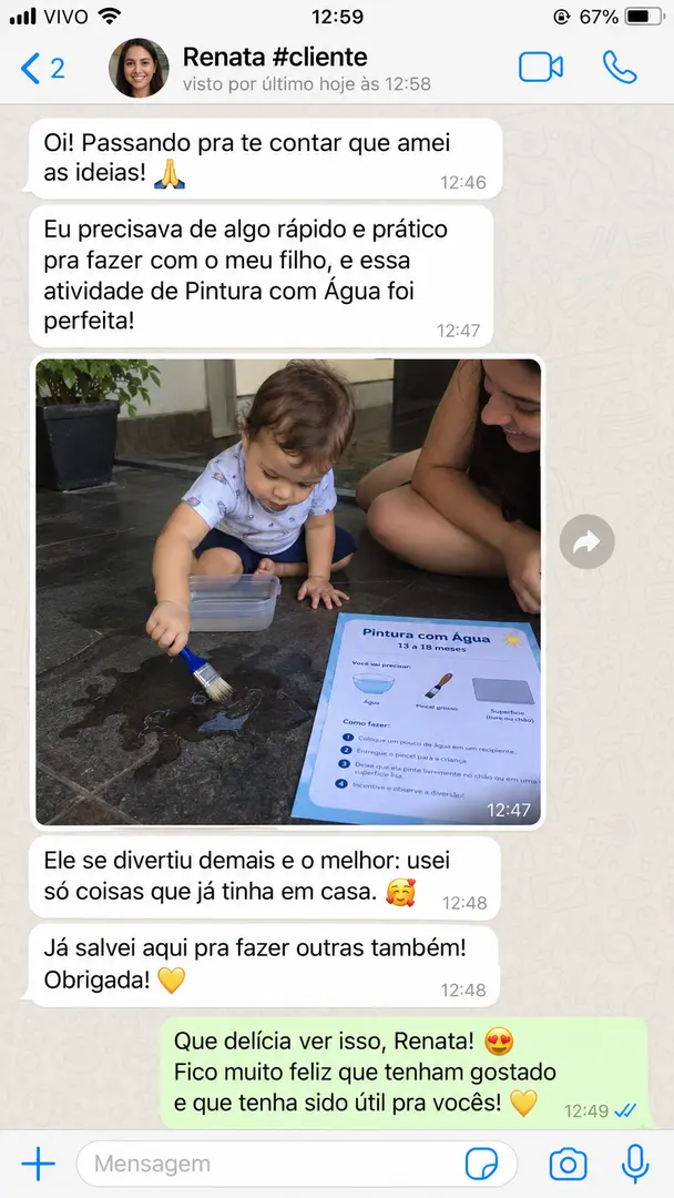 Depoimento de Renata — Pintura com Água